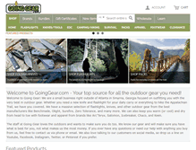 Tablet Screenshot of goinggear.com